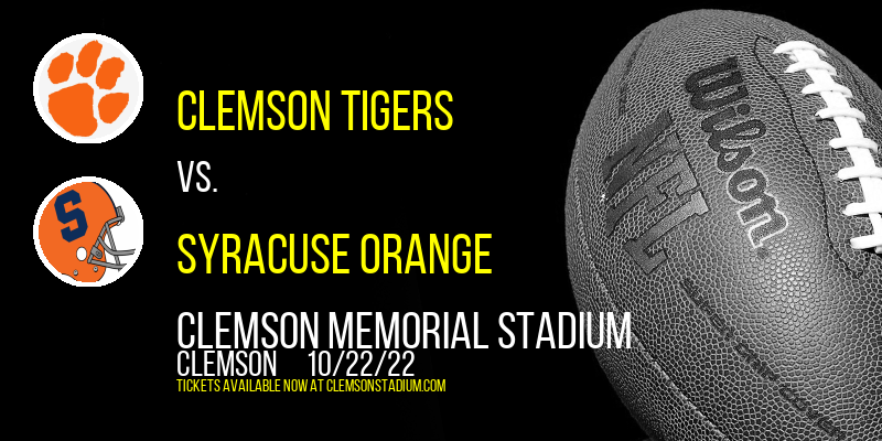 Clemson Tigers vs. Syracuse Orange at Clemson Memorial Stadium