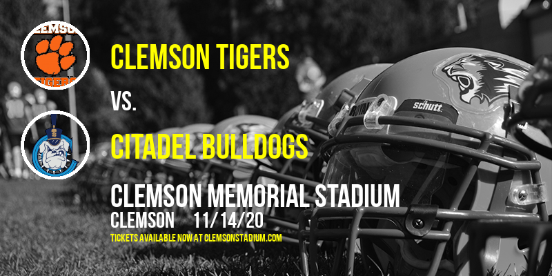 Clemson Tigers vs. Citadel Bulldogs at Clemson Memorial Stadium tickets Clemson Tigers vs. Citadel Bulldogs at Clemson Memorial Stadium