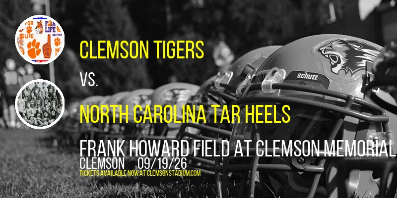 Clemson Tigers at Frank Howard Field at Clemson Memorial Stadium